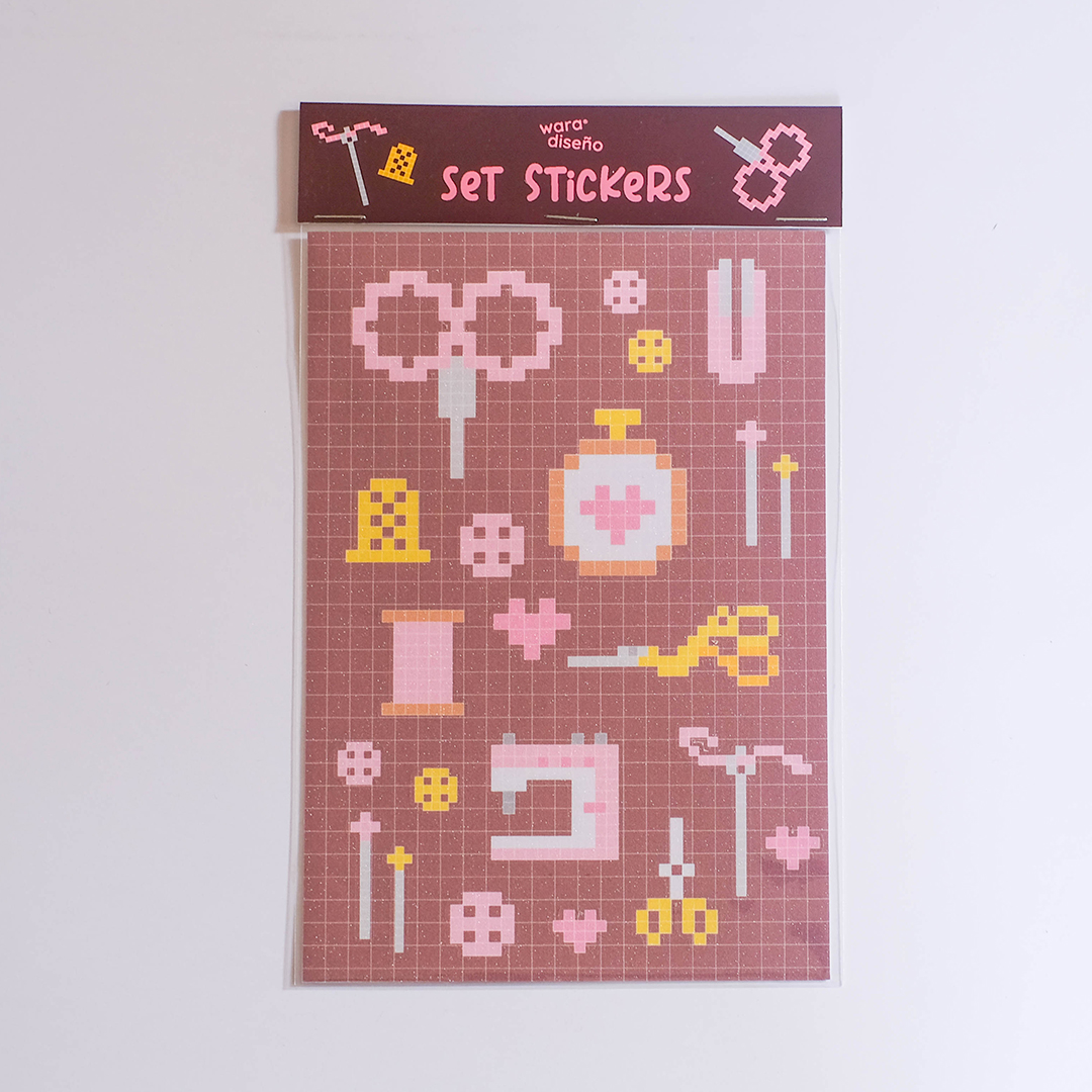 Set Stickers mostacilleo